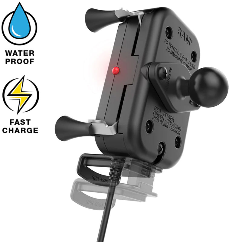 RAM Mount Tough-Charge w/X-Grip 15W Waterproof Wireless Charging Holder [RAM-HOL-UN12WB-1] - Essenbay Marine