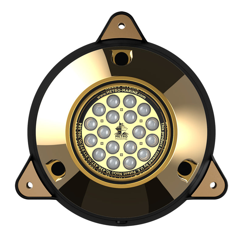 Metro Marine High-Output Surface Mount Underwater Light w/Intelligent Monochromatic LEDs - Aqua, 90 Beam [F-SMR1-A3-90] - Essenbay Marine