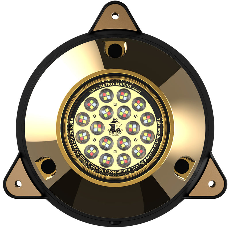 Metro Marine High-Output Surface Mount Underwater Light w/Intelligent Full Spectrum LEDs - RGBW, 90 Beam [F-SMR1-FS-90] - Essenbay Marine