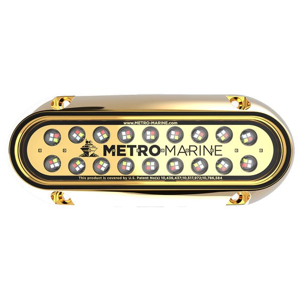 Metro Marine High-Output Elongated Underwater Light w/Intelligent Full Spectrum LEDs - RGBW, 90 Beam [F-BME1-H-FS-90] - Essenbay Marine