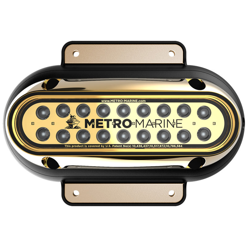 Metro Marine High-Output Elongated Surface Mount Light w/Intelligent Monochromatic LEDs - Green, 45 Beam [F-SME1-H-G3-45] - Essenbay Marine