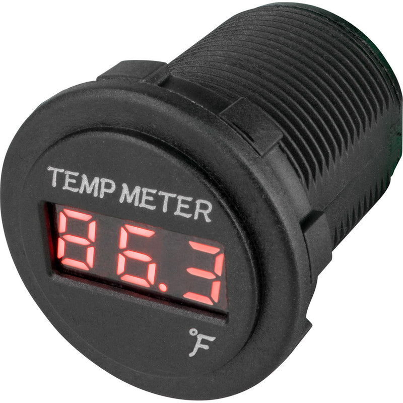 Sea-Dog Round Red LED Temperature Meter [421618-1] - Essenbay Marine