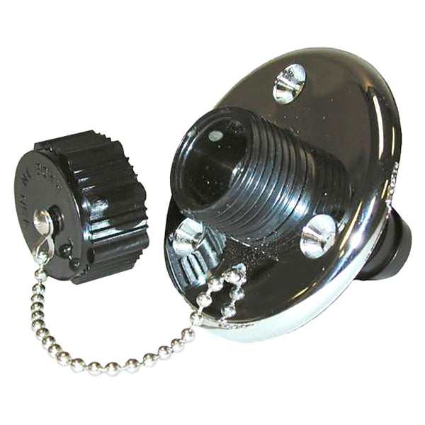 T-H Marine Washdown Valve w/Chrome Base [WDV-1CP-DP] - Essenbay Marine