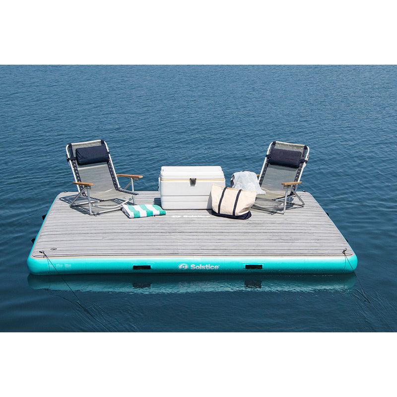 Solstice Watersports 10 x 8 Luxe Dock w/Traction Pad  Ladder [38810] - Essenbay Marine