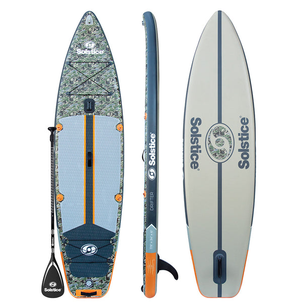 Solstice Watersports 116" Drifter Fishing Inflatable Stand-Up Paddleboard Kit [36116] - Essenbay Marine