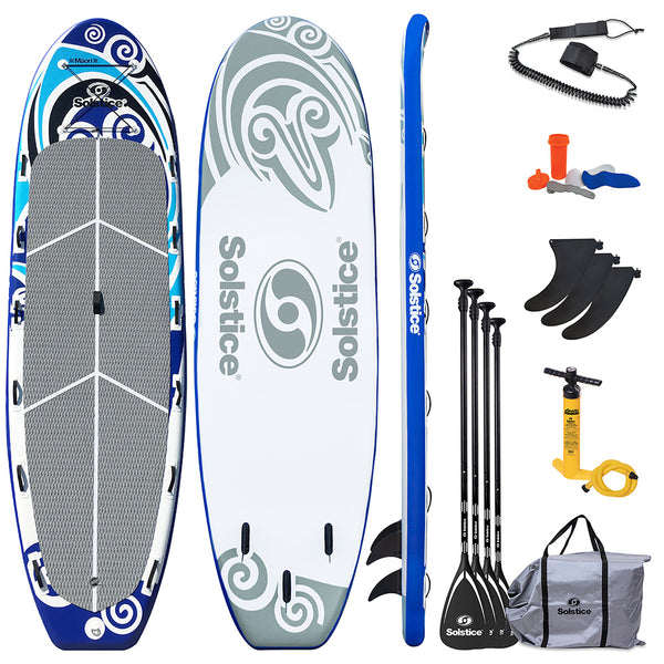 Solstice Watersports 16 Maori Giant Inflatable Stand-Up Paddleboard w/Leash  4 Paddles [35180] - Essenbay Marine