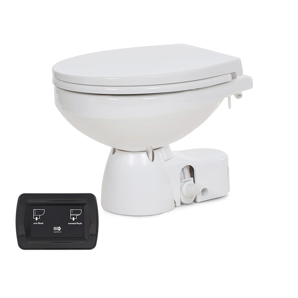 Jabsco Quiet Flush E2 Fresh Water Toilet Regular Bowl - 12V  Soft Close Lid [38045-4192RSP] - Essenbay Marine