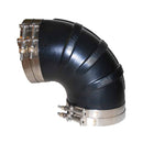 Trident Marine 3" ID 90-Degree EPDM Black Rubber Molded Wet Exhaust Elbow w/4 T-Bolt Clamps [TRL-390-S/S] - Essenbay Marine
