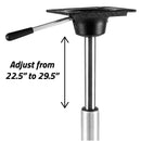 Wise King Pin Power Rise Pedestal - Adjusts 22.56" to 29.5" [8WD2002] - Essenbay Marine