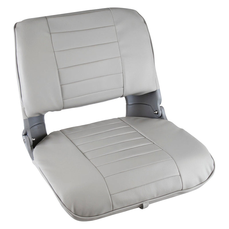 Wise Pro Style Clamshell Fold Down Fishing Seat - Grey [8WD135LS-717] - Essenbay Marine