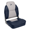 Wise Lund Style High-Back Fishing Seat - Grey/Navy [8WD640PLS-660] - Essenbay Marine