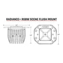 RIGID Industries Radiance Scene - RGBW - Flush Mount - Pair [682153] - Essenbay Marine
