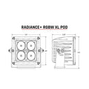 RIGID Industries XL Radiance + Light Pod - RGBW - Pair [322053] - Essenbay Marine