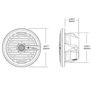 Roswell R1 8 Marine Speakers - Black - 100W RMS  200W Peak Power [C920-1611] - Essenbay Marine