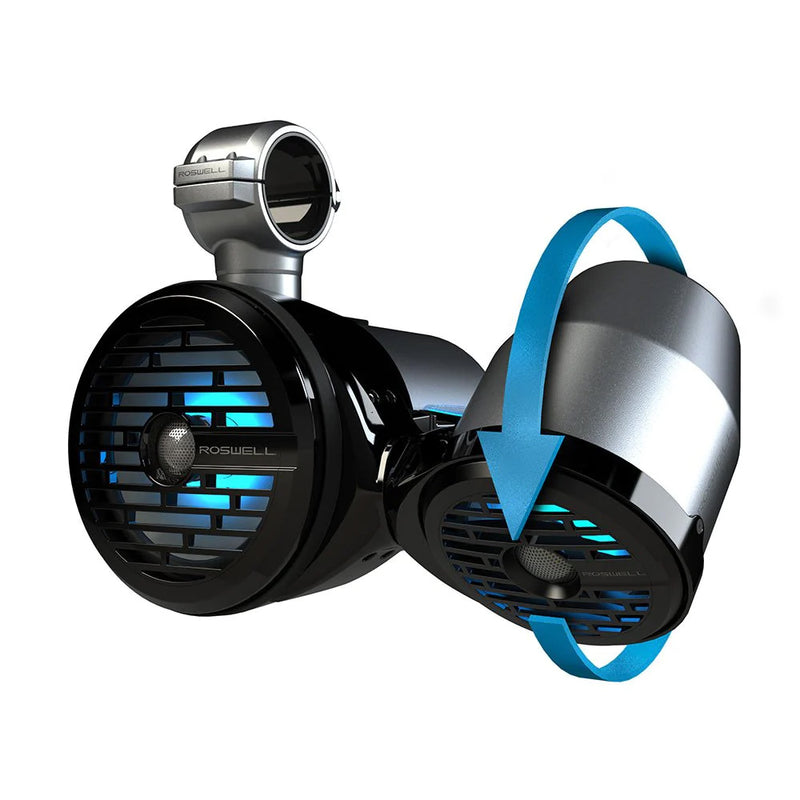 Roswell R1 8" x 6.5" Vamp Spin Tower Speakers - Black - 160W RMS  320W Peak Power [C920-1823] - Essenbay Marine