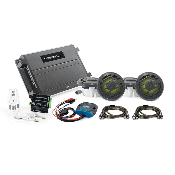 Roswell R 6.5" Marine Audio Package w/RGB Remote  Controller - Anthracite Grill [C920-2553] - Essenbay Marine