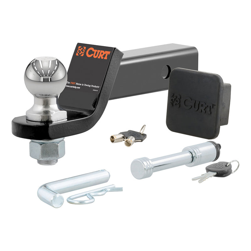 CURT Towing Starter Kit w/2" Ball - 2" Shank - 7,500 lbs - 2" Drop [45534] - Essenbay Marine