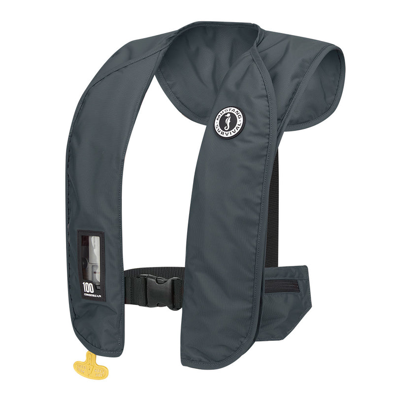 Mustang MIT 100 Convertible Inflatable PFD - Admiral Grey [MD2030-191-0-202] - Essenbay Marine