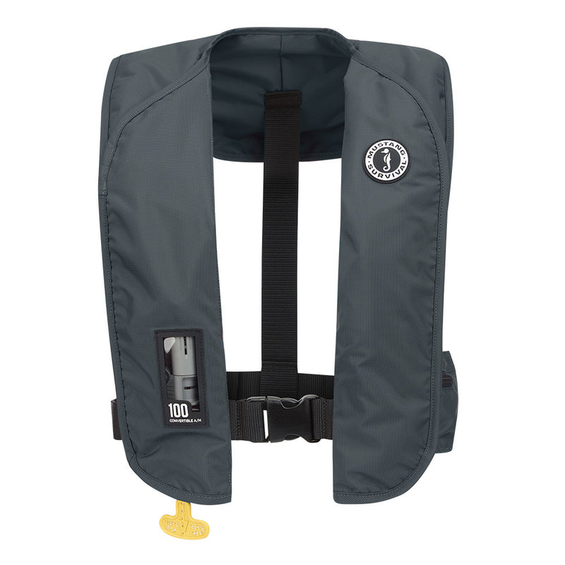 Mustang MIT 100 Convertible Inflatable PFD - Admiral Grey [MD2030-191-0-202] - Essenbay Marine