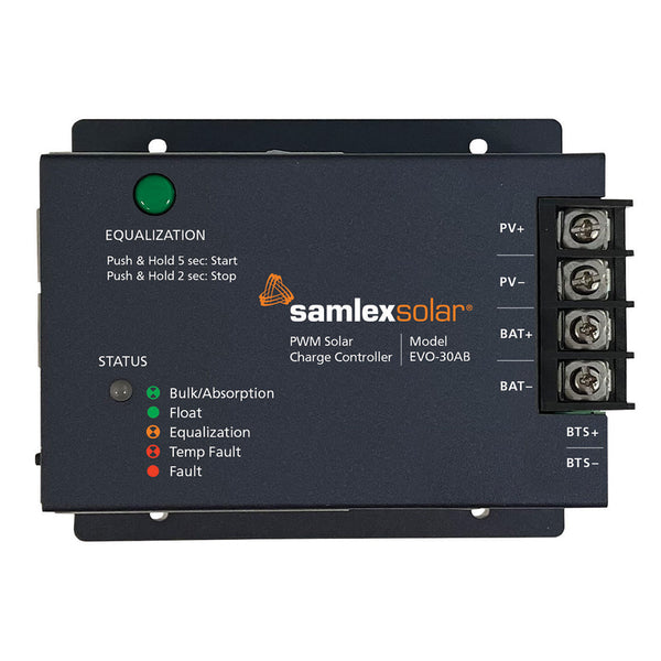 Samlex Solar Charge Controller - 12/24 PWM - 30 AMP [EVO-30AB] - Essenbay Marine