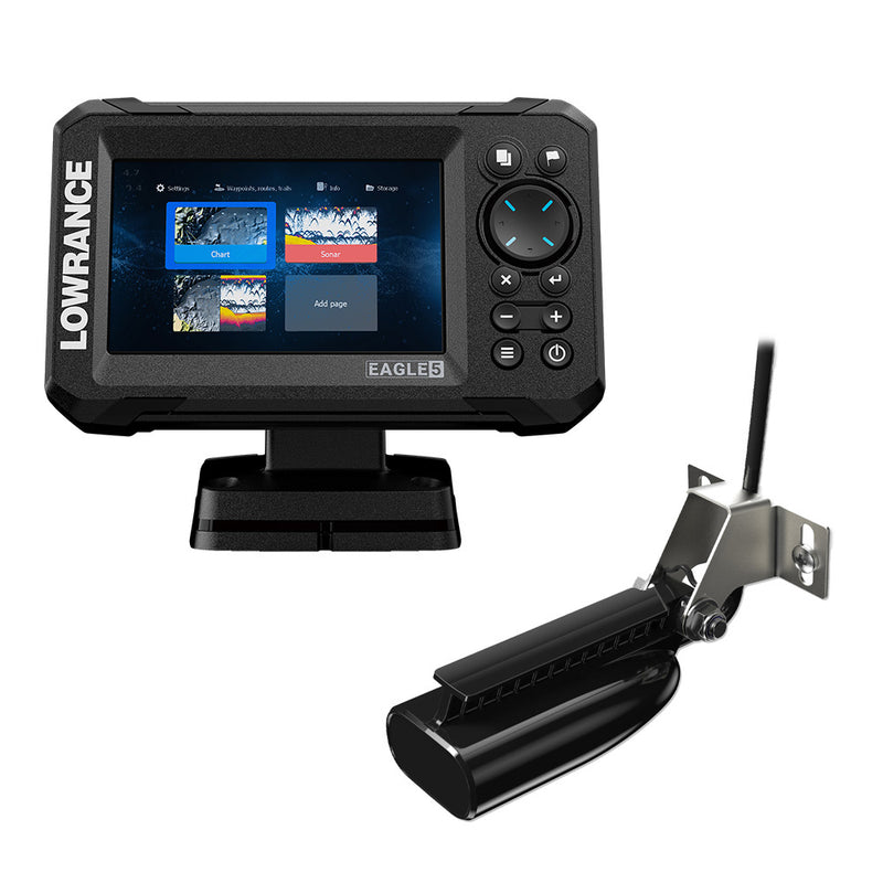 Lowrance Eagle 5 Combo w/SplitShot Transducer [000-16111-001] - Essenbay Marine