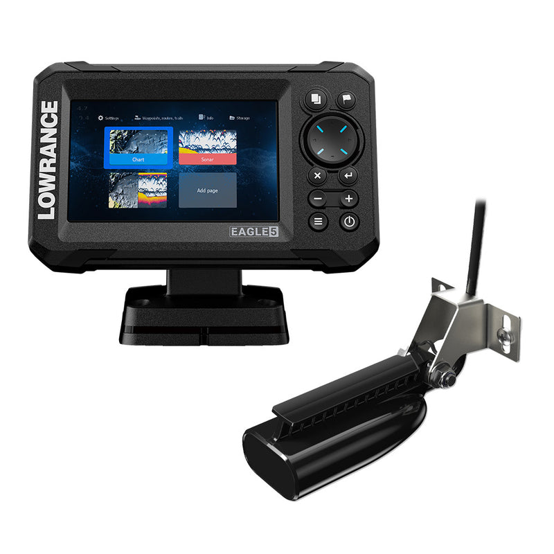 Lowrance Eagle 5 Combo - SplitShot Transducer w/C-MAP Charts [000-16226-001] - Essenbay Marine