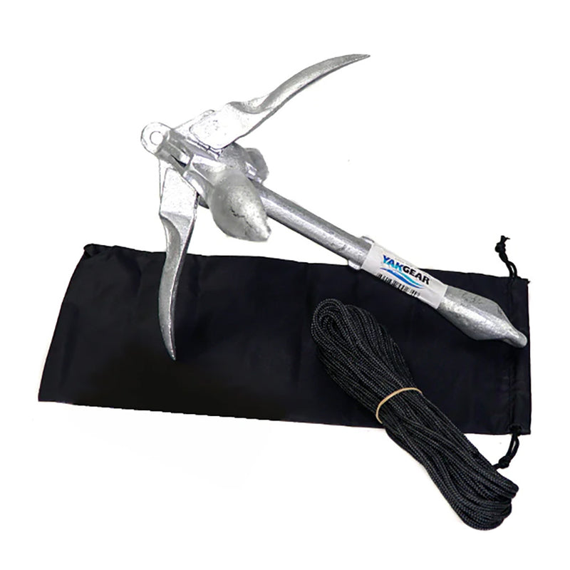 YakGear 3.3lb Grapnel Anchor Kit w/Storage Bag [AB3] - Essenbay Marine