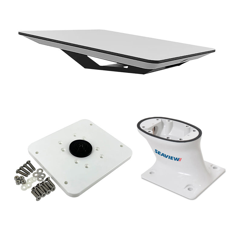 KVH Starlink Flat Panel Kit w/5" Seaview Pedestal Mount  Adastlka Starlink Top Plate [72-1048-SV5] - Essenbay Marine