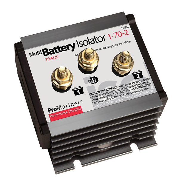ProMariner Battery Isolator - 1 Alternator - 2 Battery - 70 AMP [11072] - Essenbay Marine