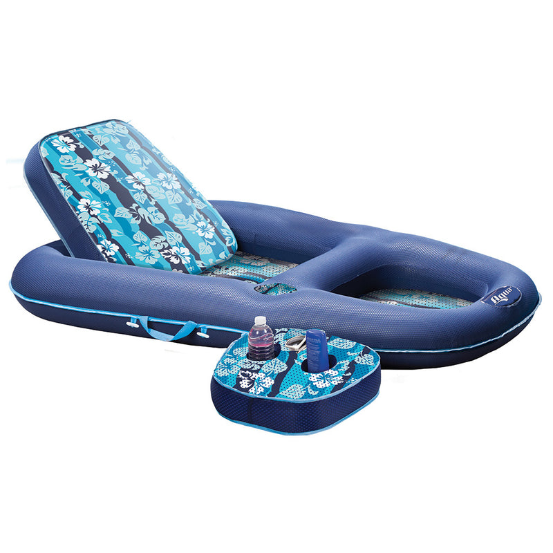 Aqua Leisure Ultimate 2-in-1 Lounge  Caddy - Hibiscus Flip [AQL4046HB] - Essenbay Marine