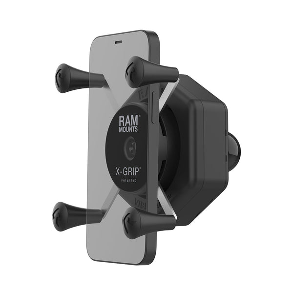 RAM Mount RAM X-Grip Phone Holder w/Ball  Vibe-Safe Adapter [RAM-HOL-UN7B-462] - Essenbay Marine