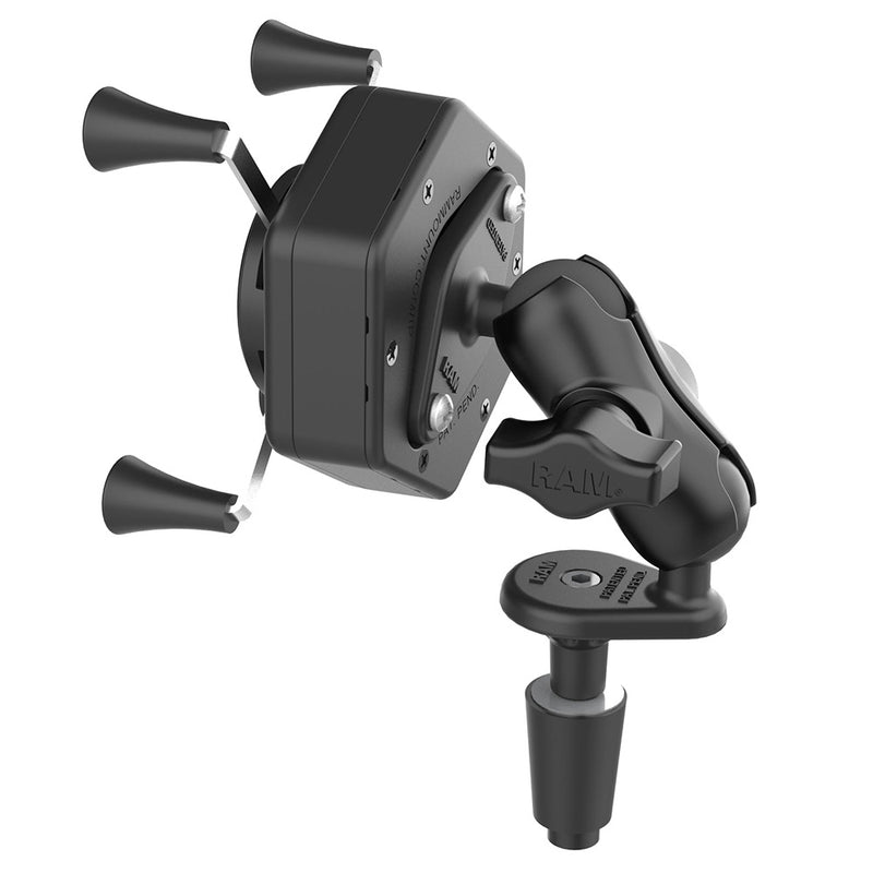 RAM Mount RAM X-Grip Phone Mount w/Vibe-Safe  Fork Stem Base - Short [RAM-B-176-A-UN7-462] - Essenbay Marine