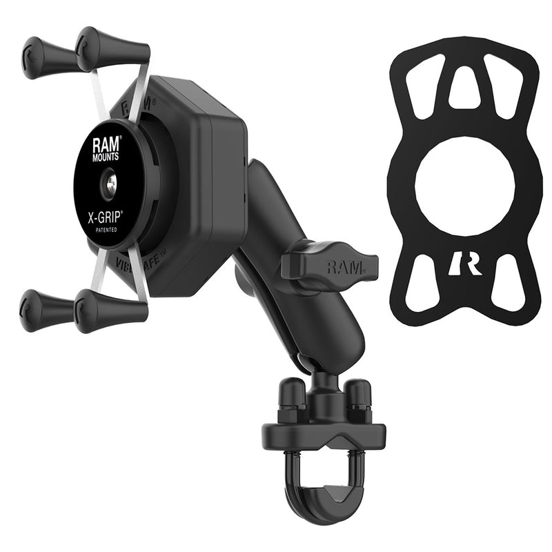 RAM Mount RAM X-Grip Phone Mount w/Vibe-Safe  U-Bolt Base - Medium [RAM-B-149Z-UN7-462] - Essenbay Marine