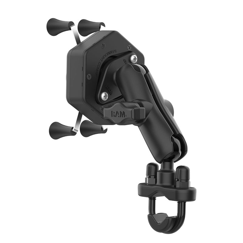 RAM Mount RAM X-Grip Phone Mount w/Vibe-Safe  U-Bolt Base - Medium [RAM-B-149Z-UN7-462] - Essenbay Marine