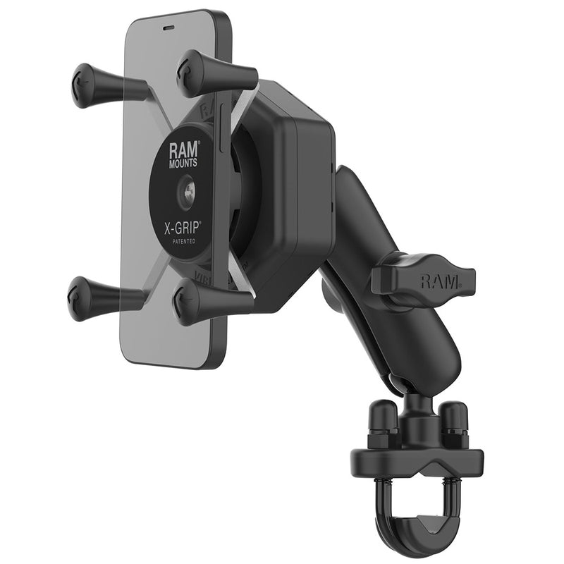 RAM Mount RAM X-Grip Phone Mount w/Vibe-Safe  U-Bolt Base - Medium [RAM-B-149Z-UN7-462] - Essenbay Marine