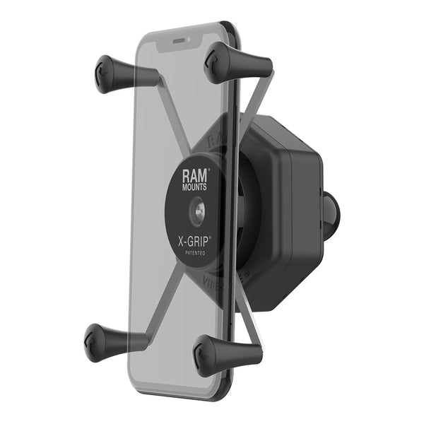 RAM Mount RAM X-Grip Large Phone Holder w/Ball  Vibe-Safe Adapter [RAM-HOL-UN10B-462] - Essenbay Marine