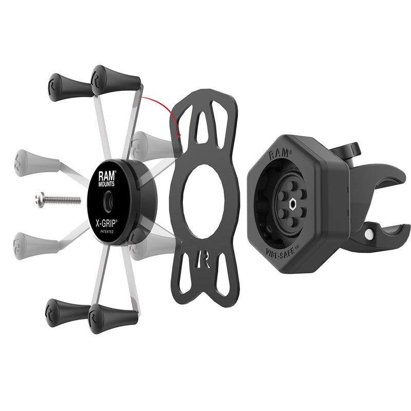 RAM Mount RAM X-Grip Large Phone Mount w/Vibe-Safe  Small Tough-Claw [RAM-HOL-UN10-462-400] - Essenbay Marine