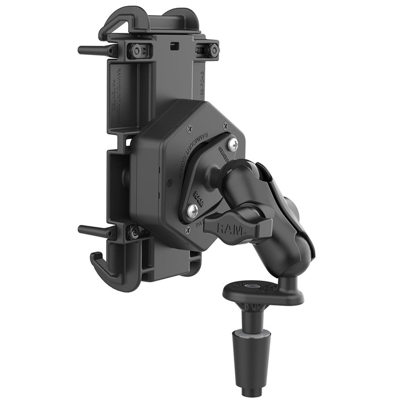 RAM Mount RAM Quick-Grip XL Phone Mount w/Vibe-Safe  Fork Stem Base - Short [RAM-B-176-A-PD4-462] - Essenbay Marine