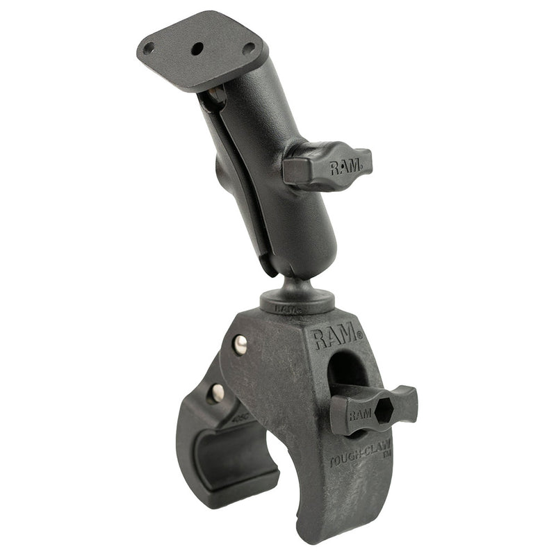 RAM Mount RAM Tough-Claw Medium Clamp Mount w/Diamond Plate [RAM-B-404-238U] - Essenbay Marine