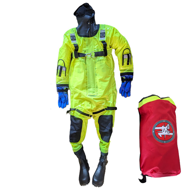 First Watch RS-1005 Ice Rescue Suit - Hi-Vis Yellow - S/M (Built to Fit 46-58) [RS-1005-HV-M] - Essenbay Marine