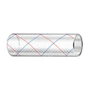 Trident Marine 3/8" x 50' Clear Reinforced PVC Hose Tubing Red  Blue Tracer [162-0386] - Essenbay Marine