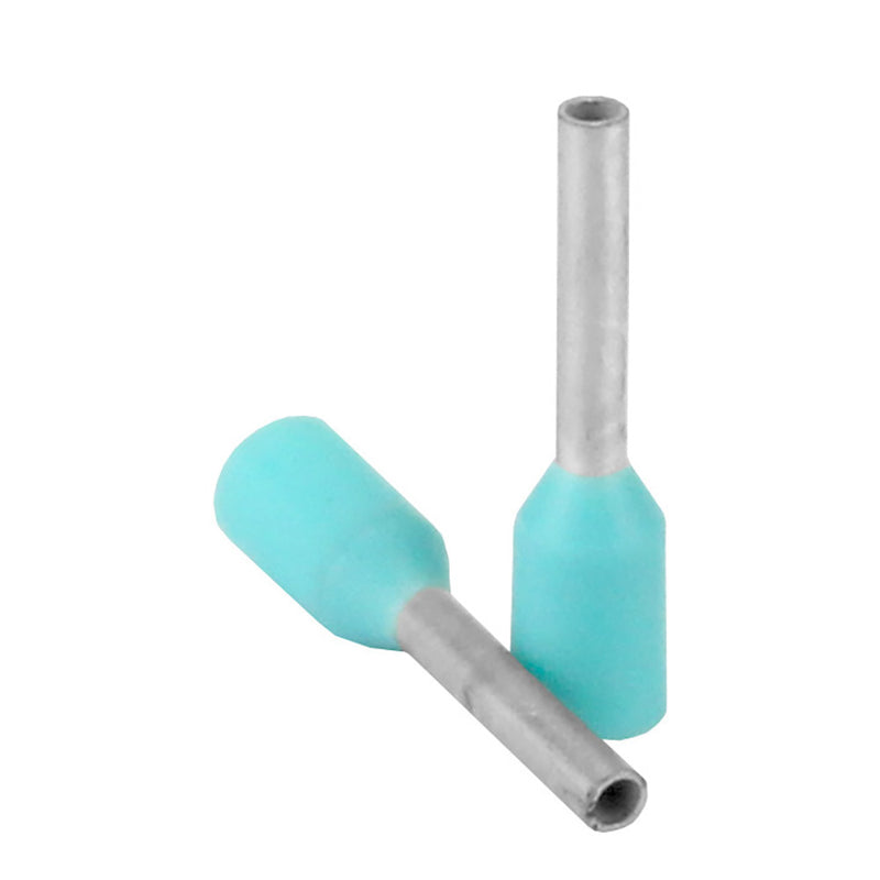 Pacer Turquoise 22-24 AWG Wire Ferrule - 6mm Length - 25 Pack [TFRL24-6MM-25] - Essenbay Marine