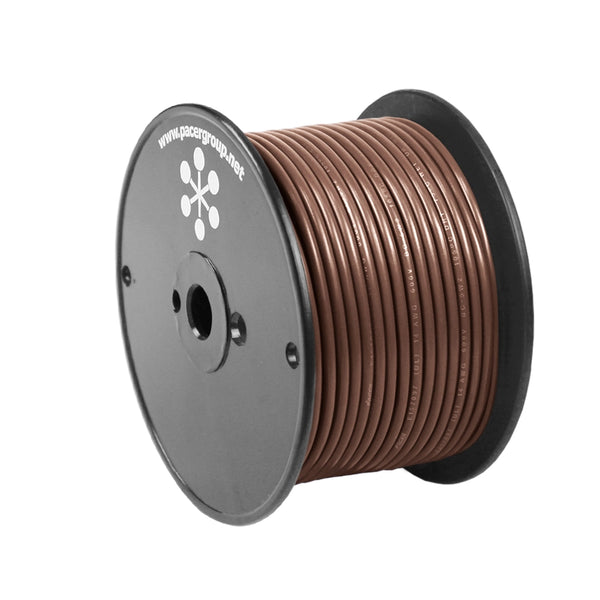 Pacer Brown 10 AWG Primary Wire - 20' [WUL10BR-20] - Essenbay Marine