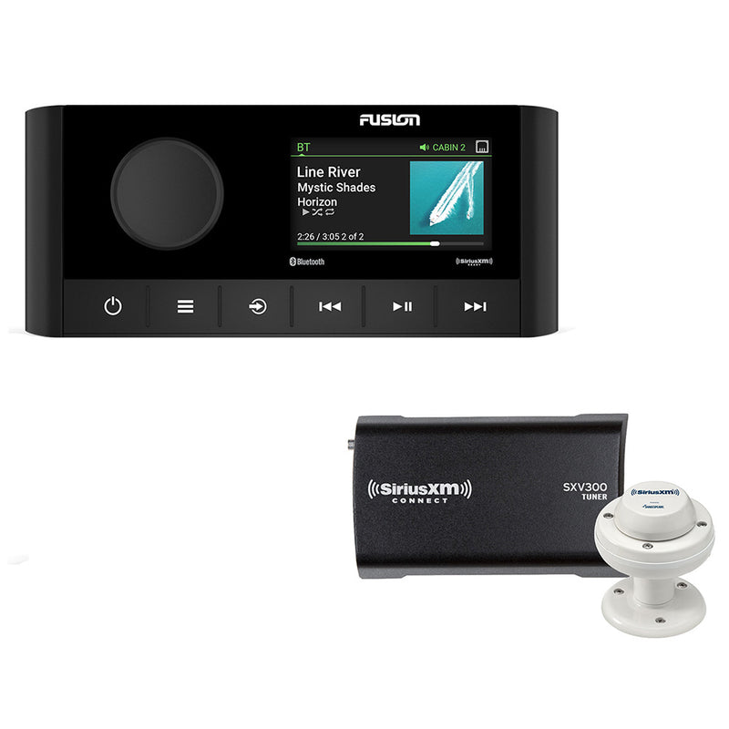 Fusion MS-RA210 2-Zone USB Stereo w/SiriusXM SXV300 Connect Tuner  Marine/RV Antenna [010-02250-00/SXM] - Essenbay Marine