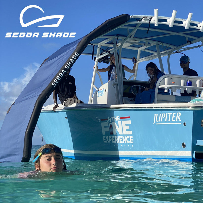 Sebba Shade 6 x 9 ft. Black Sun Shade f/Boats Up To 28' [SS6X9BLK] - Essenbay Marine