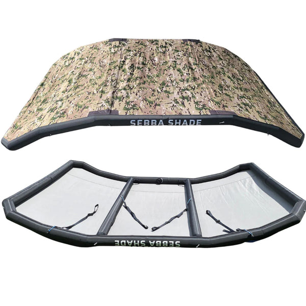 Sebba Shade 8 x 12 ft. Camo Sun Shade f/Boats 26'+ [SS8X12CAM] - Essenbay Marine