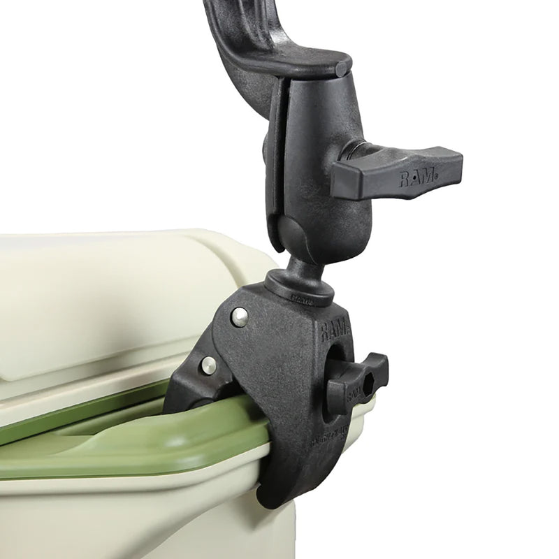 RAM Mount RAM Tube Jr. Rod Holder w/Revolution Arm  RAM Tough-Claw Base [RAP-390-RB-404U] - Essenbay Marine