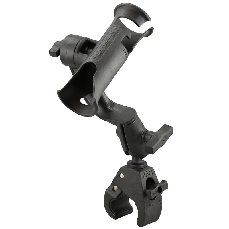 RAM Mount RAM Tube Jr. Rod Holder w/Revolution Arm  RAM Tough-Claw Base [RAP-390-RB-404U] - Essenbay Marine