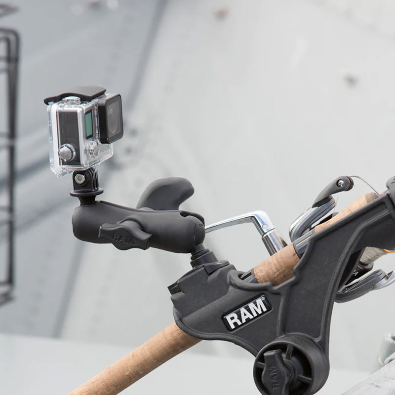 RAM Mount RAM ROD JR Fishing Rod Holder w/Dual T-Bolt Track Base [RAP-434-421] - Essenbay Marine