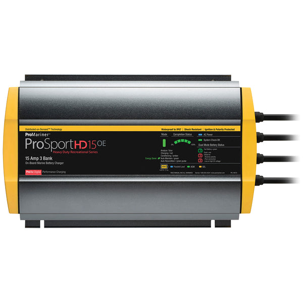 ProMariner ProSportHD 15 Gen 4 - 15 Amp - 3-Bank Battery Charger [44015] - Essenbay Marine